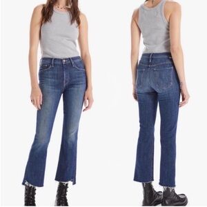 NWT MOTHER The Insider Crop Step Fray in Girl Crush Size 31